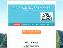Tablet Screenshot of bigrockinvestments.com